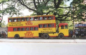 Doppelstockbus in MG Road