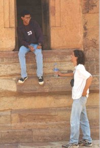 Siddarth und Ivan in Aihole